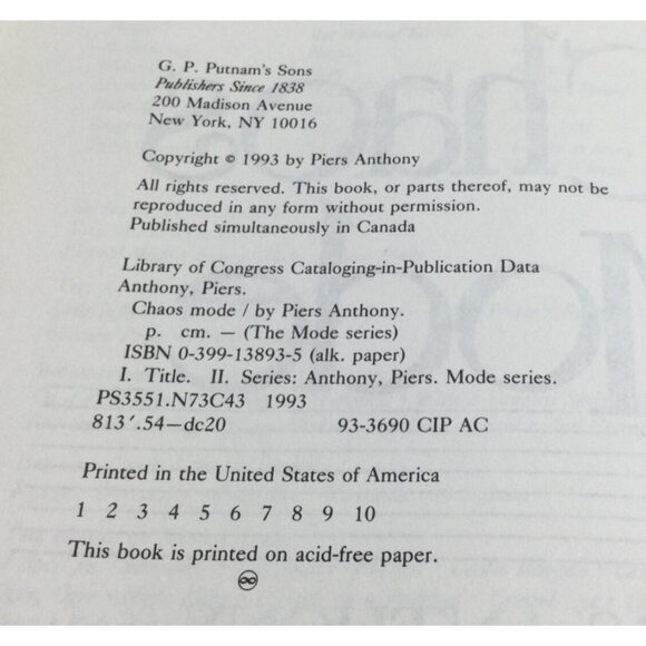 Mode Series 1-4 by Piers Anthony books softcover sci-fi - Picture 10 of 13